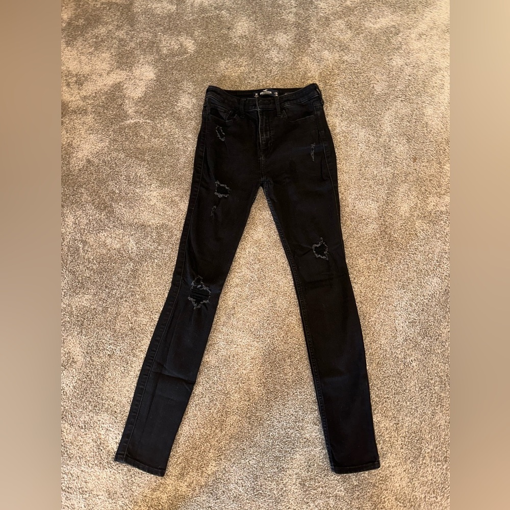 Hollister Women’s Black high Rise Super Skinny Jeans